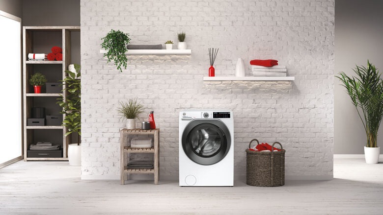 Hoover HW 210AMBS/1-S H-WASH 500 Lavatrice A Libera Installazione 10 Kg, 1200 Giri, Classe A, Inverter, Vapore, Bianco