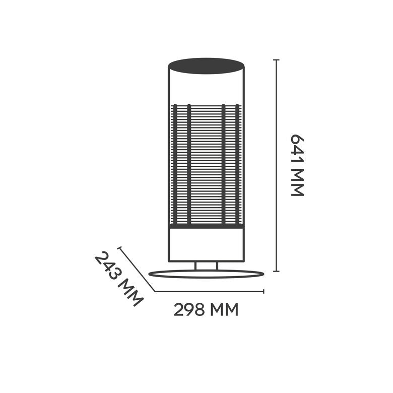 Argoclima 191070203 stufetta elettrica Interno Nero, Rosso 800 W Riscaldatore di ambienti elettrico al quarzo