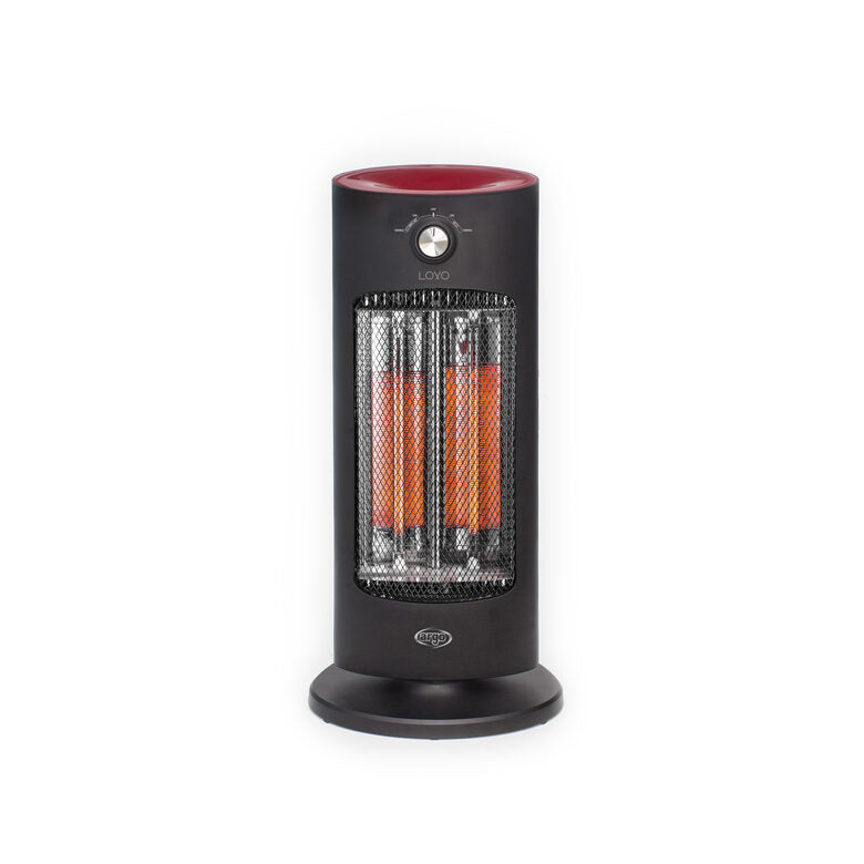 Argoclima 191070203 stufetta elettrica Interno Nero, Rosso 800 W Riscaldatore di ambienti elettrico al quarzo