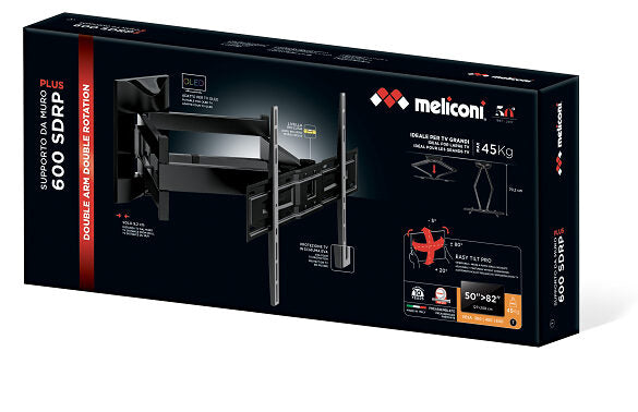 Meliconi 600 SDRP PLUS 2,08 m (82") Nero