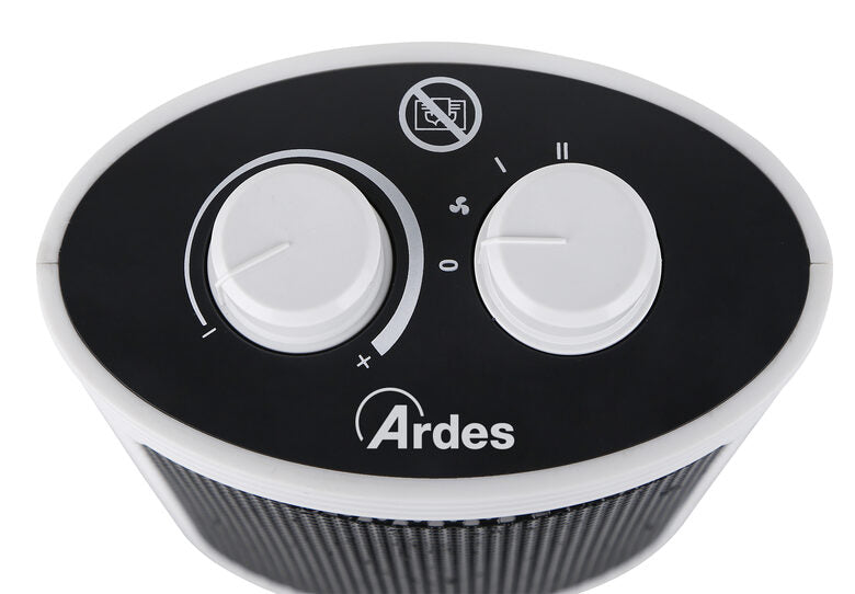 Ardes 4P07W stufetta elettrica Interno Nero, Bianco 1500 W Riscaldatore ambiente elettrico con ventilatore