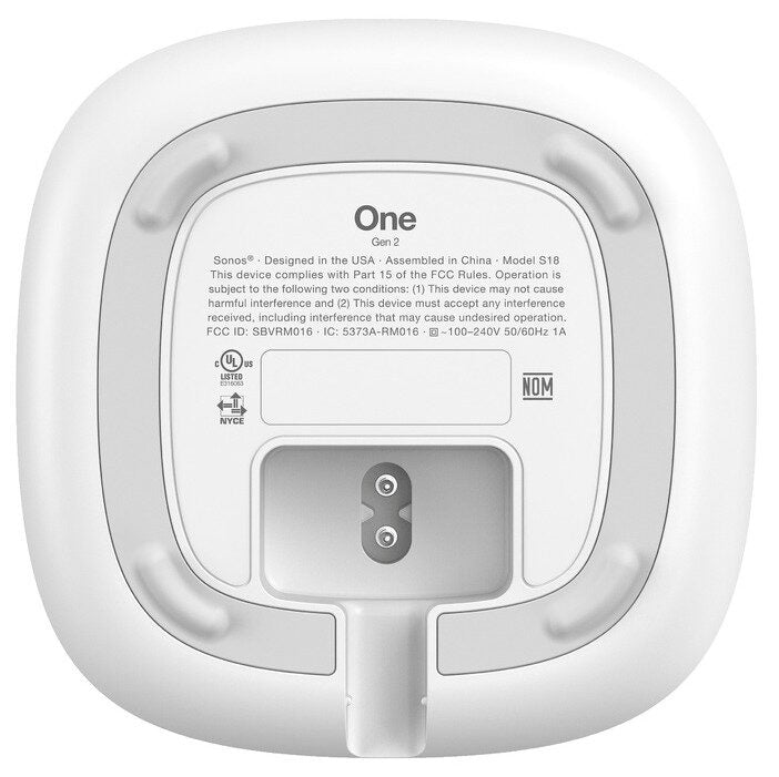 Sonos One 2nd smart speaker wifi con controllo vocale Alexa Google Bianco