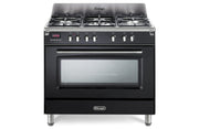 De’Longhi MEM 965 NX ED cucina Elettrico Gas Nero, Acciaio inox