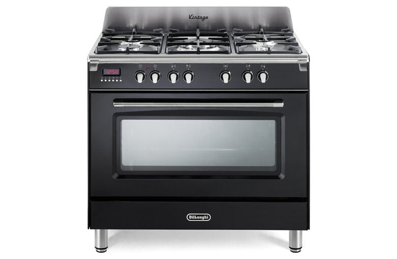 De’Longhi MEM 965 NX ED cucina Elettrico Gas Nero, Acciaio inox