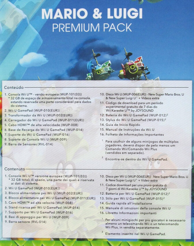 Nintendo Console Wii U Mario & Luigi Premium Pack