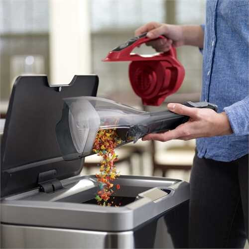 Black & Decker DVA315J aspirapolvere senza filo Ciliegio, Rosso Senza sacchetto