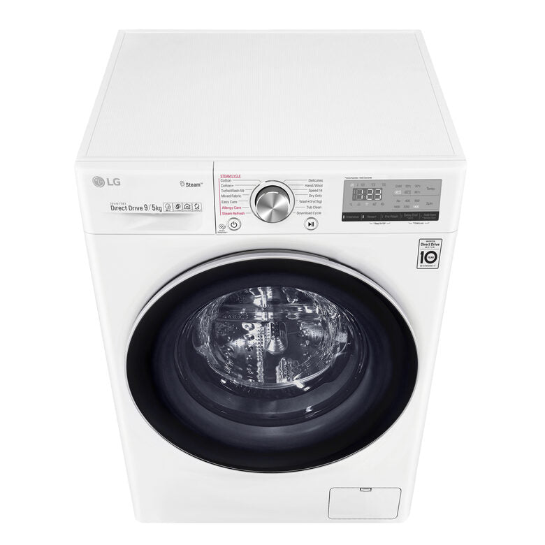 LG F4DV409S0E Lavasciuga Intelligente AIDD 9/6kg Vapore 1400 Giri/min Carica frontale Classe A