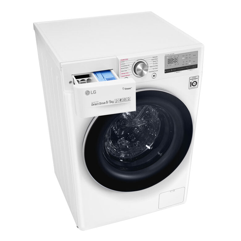 LG F4DV409S0E Lavasciuga Intelligente AIDD 9/6kg Vapore 1400 Giri/min Carica frontale Classe A