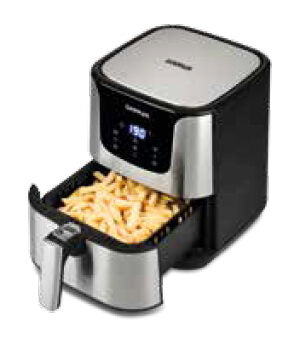 G3 Ferrari G10125 friggitrice Singolo 3,5 L Indipendente 1500 W Friggitrice ad aria calda Nero, Argento