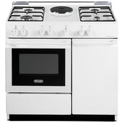 De Longhi Smart SEW8541 N EDM Cucina a Gas Libera installazione 86m 4 fuochi 7500W con 1 piastra elettrica e forno elettrico 42l Bianco