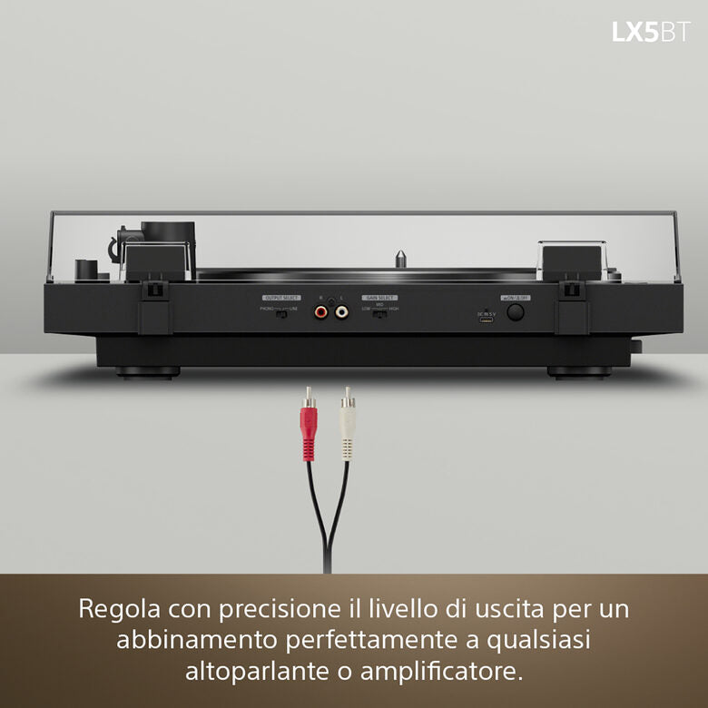Sony PS-LX5BT Giradischi con trasmissione a cinghia Nero Automatico