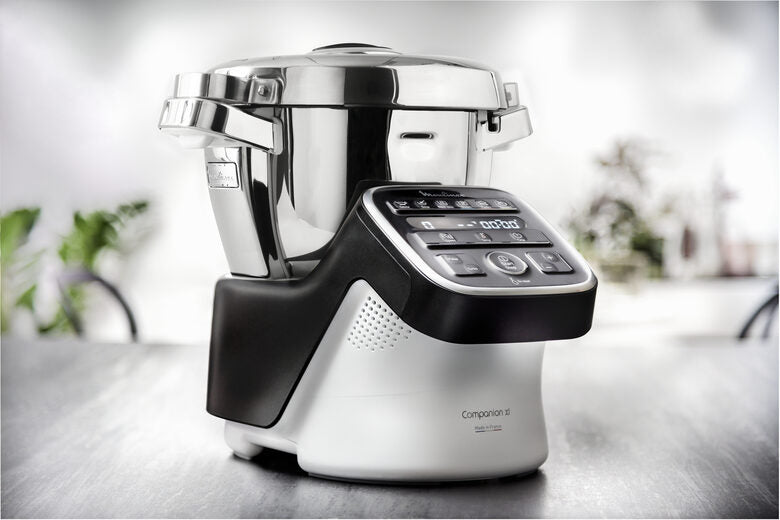 Moulinex HF8098 Companion XL, Robot da cucina multifunzione, 12 programmi automatici, 6 accessori, recipiente 3L, intervallo di temperatura da 30 °C a 150 °C, Ricettario: 300 idee per ricett