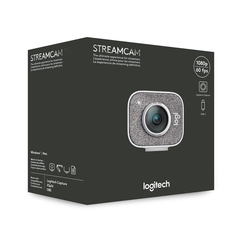 Logitech StreamCam webcam 1920 x 1080 Pixel USB 3.2 Gen 1 (3.1 Gen 1) Bianco