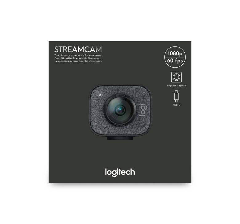 Logitech StreamCam webcam 1920 x 1080 Pixel USB 3.2 Gen 1 (3.1 Gen 1) Nero