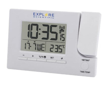 Explore Scientific RDP1003WHT sveglia Sveglia digitale Bianco