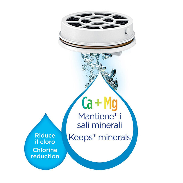 Laica Flow n'go Bottiglia per filtrare l'acqua, 4 filtri inclusi per 4 mesi di acqua filtrata
