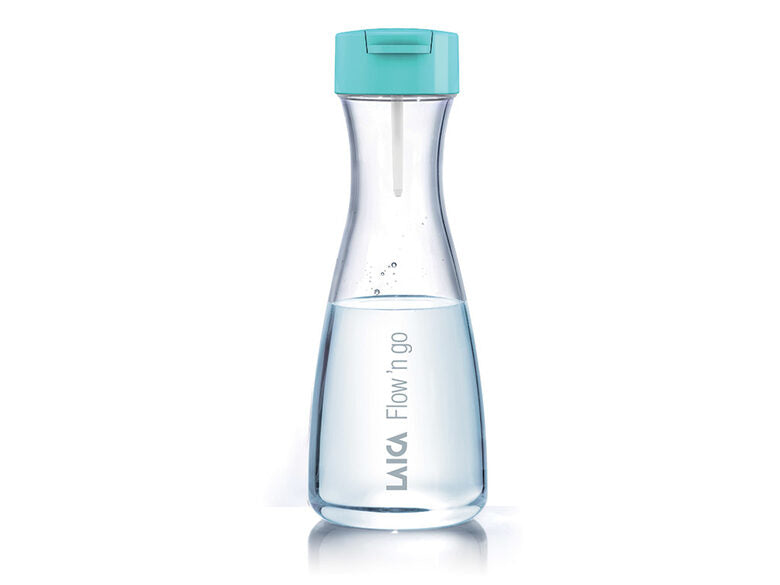 Laica Flow n'go Bottiglia per filtrare l'acqua, 4 filtri inclusi per 4 mesi di acqua filtrata