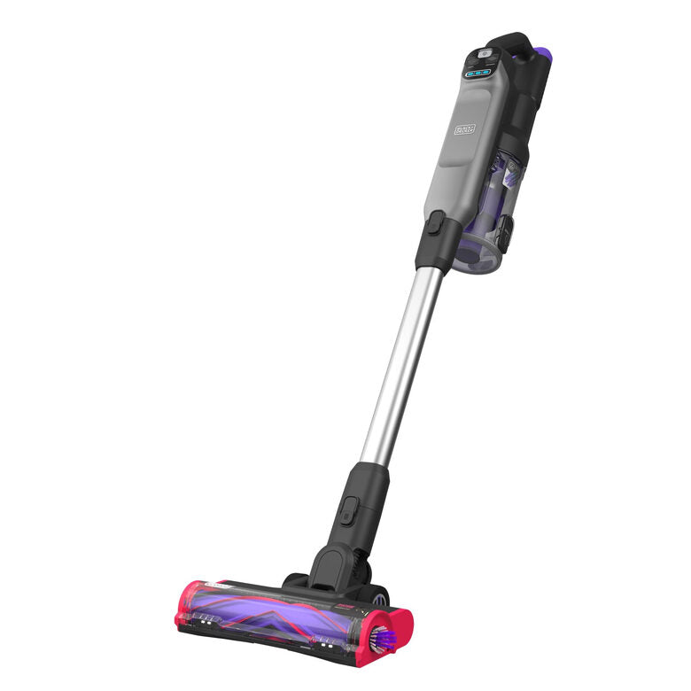 Black & Decker BHFEA640WG Aspirapolvere a bastone Batteria Secco Ciclonico Senza sacchetto 0,75 L Nero, Acciaio inox