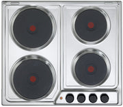 De’Longhi FFI 46 ER piano cottura Acciaio inossidabile Da incasso 60 cm Piastra sigillata 4 Fornello(i)