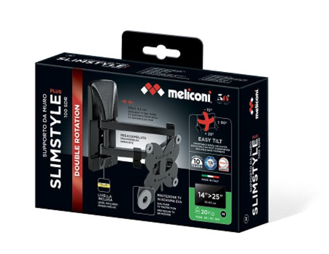 Meliconi SlimStyle Plus 100 SDR 63,5 cm (25") Nero