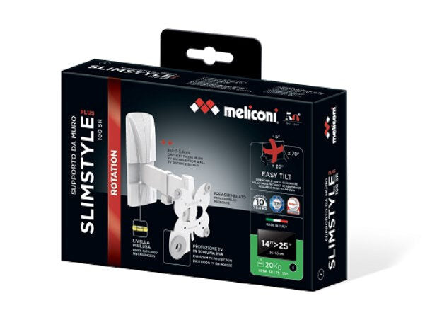 Meliconi SlimStyle Plus 100 SDR 63,5 cm (25") Bianco