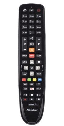 Meliconi Personal 7 Plus telecomando IR Wireless TV Pulsanti