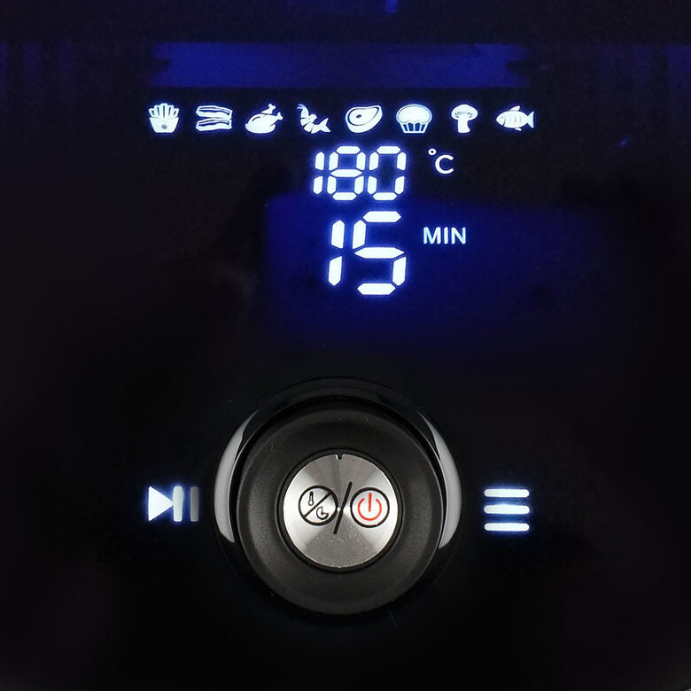 Girmi FG95 Singolo 3,2 L Indipendente 1500 W Friggitrice ad aria calda Acciaio satinato, Bianco