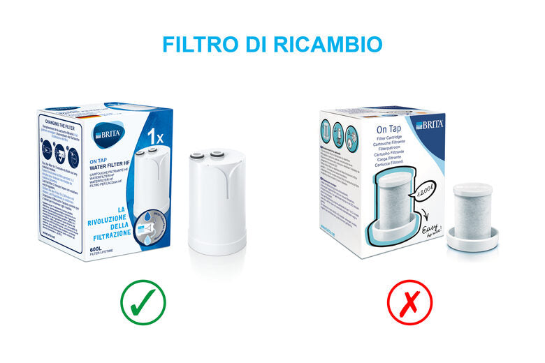 Brita Sistema filtrante per acqua On Tap - 1 filtro HF per 600L incluso