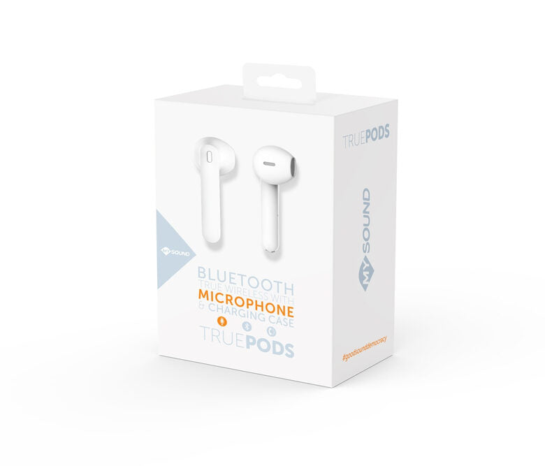 Meliconi MySound True Pods Auricolare True Wireless Stereo (TWS) In-ear Musica e Chiamate Bluetooth Bianco