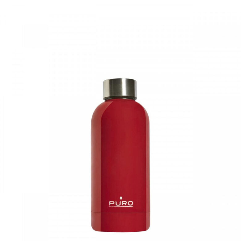 PURO Hot&Cold Glossy Uso quotidiano 350 ml Acciaio inossidabile Rosso