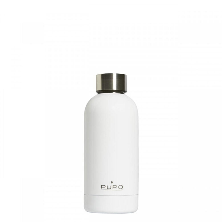 PURO Hot&Cold Glossy Uso quotidiano 350 ml Acciaio inossidabile Bianco