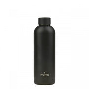PURO Hot&Cold Glossy Uso quotidiano 500 ml Acciaio inossidabile Nero, Metallico
