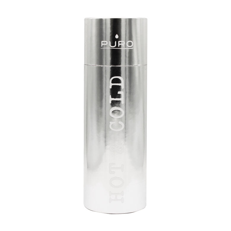 PURO Hot&Cold Glossy Bicicletta, Uso quotidiano, Fitness, Sport 500 ml Acciaio inossidabile