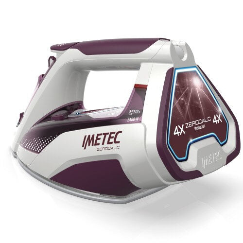 Imetec ZeroCalc Z3 3900 Ferro da stiro a secco e a vapore Ceramica 2400 W Viola, Bianco