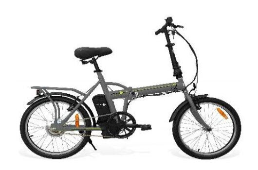 Smartway F2-L04S2-G bicicletta elettrica Grigio Acciaio 50,8 cm (20") 22 kg Ioni di Litio