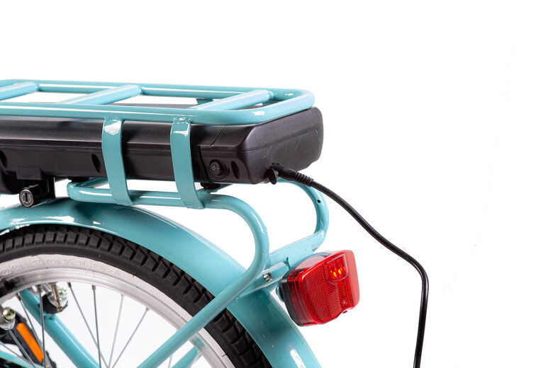 Smartway F3-LG4S2-A bicicletta elettrica Turchese Acciaio 50,8 cm (20") 22 kg Ioni di Litio