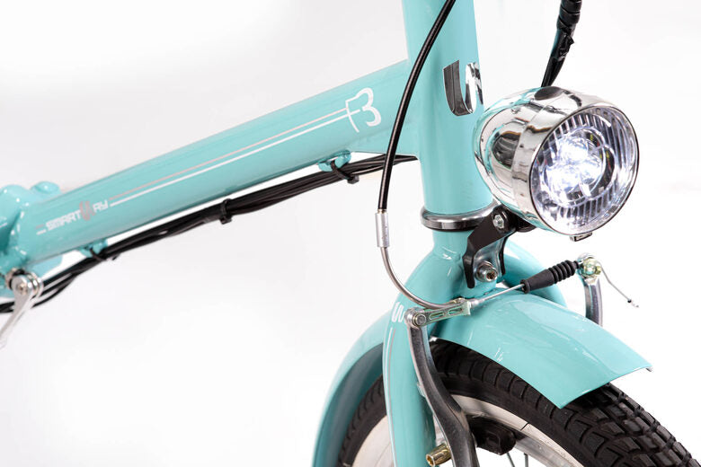Smartway F3-LG4S2-A bicicletta elettrica Turchese Acciaio 50,8 cm (20") 22 kg Ioni di Litio