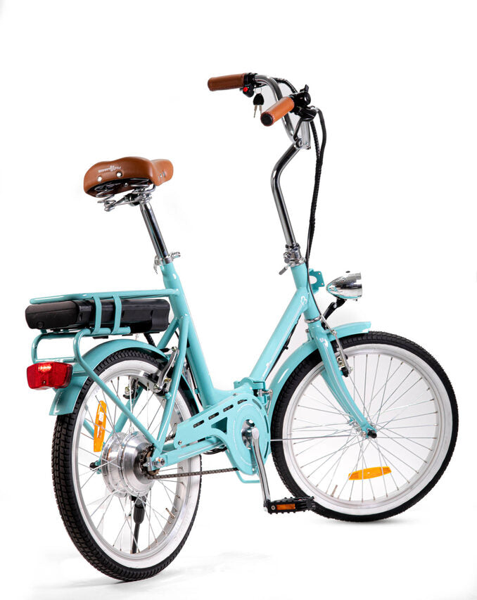 Smartway F3-LG4S2-A bicicletta elettrica Turchese Acciaio 50,8 cm (20") 22 kg Ioni di Litio