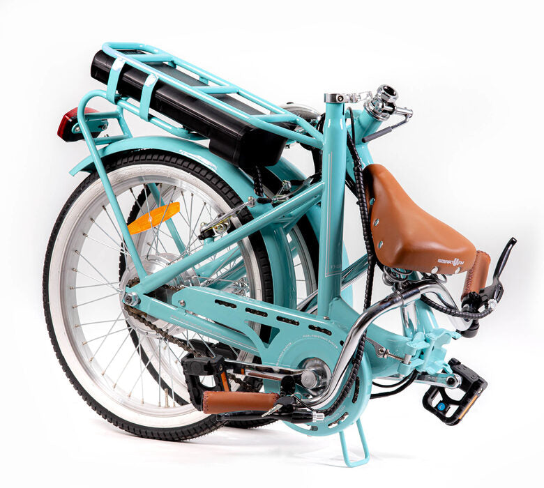 Smartway F3-LG4S2-A bicicletta elettrica Turchese Acciaio 50,8 cm (20") 22 kg Ioni di Litio
