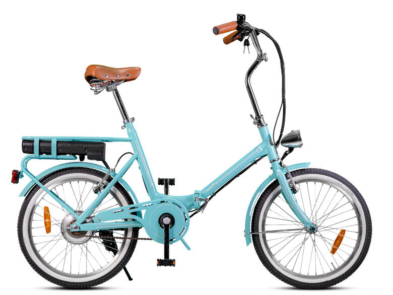 Smartway F3-LG4S2-A bicicletta elettrica Turchese Acciaio 50,8 cm (20") 22 kg Ioni di Litio