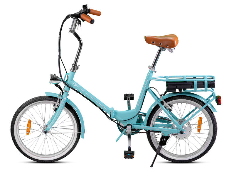Smartway F3-LG4S2-A bicicletta elettrica Turchese Acciaio 50,8 cm (20") 22 kg Ioni di Litio
