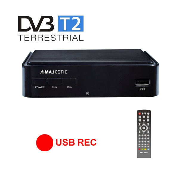 New Majestic DEC-664 HD USB REC Terrestre Nero