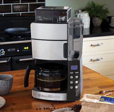 Russell Hobbs Grind and Brew Glass Carafe Automatica Macchina da caffè combi 1,25 L