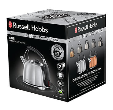 Russell Hobbs K65 Anniversary Kettle bollitore elettrico 1,2 L 2400 W Acciaio inossidabile