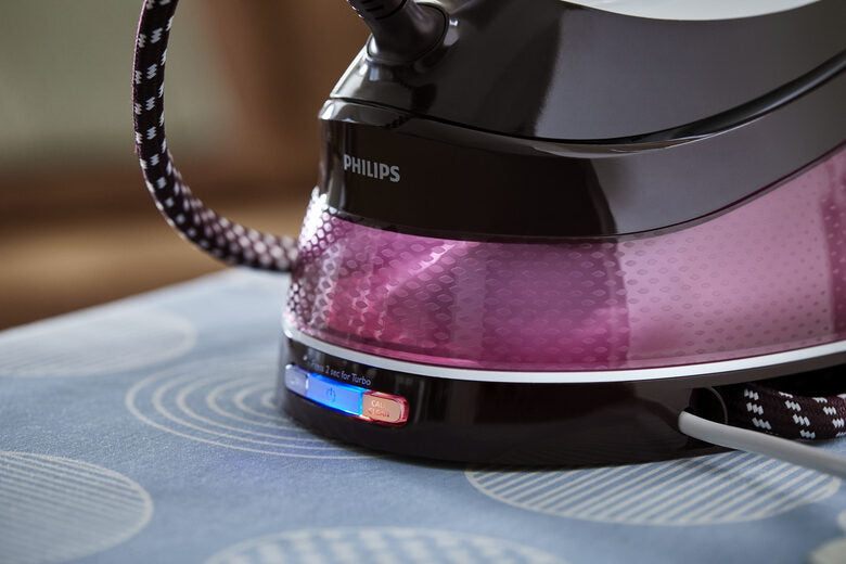 Philips GC7842/40 ferro da stiro a caldaia 1,5 L SteamGlide Plus Porpora, Bianco