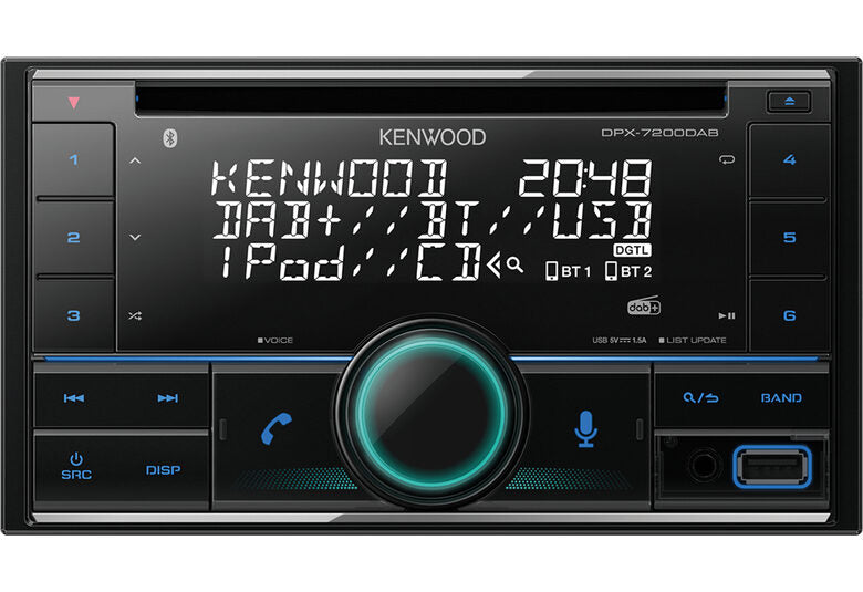 Kenwood DPX-7200DAB Ricevitore multimediale per auto Nero 50 W Bluetooth