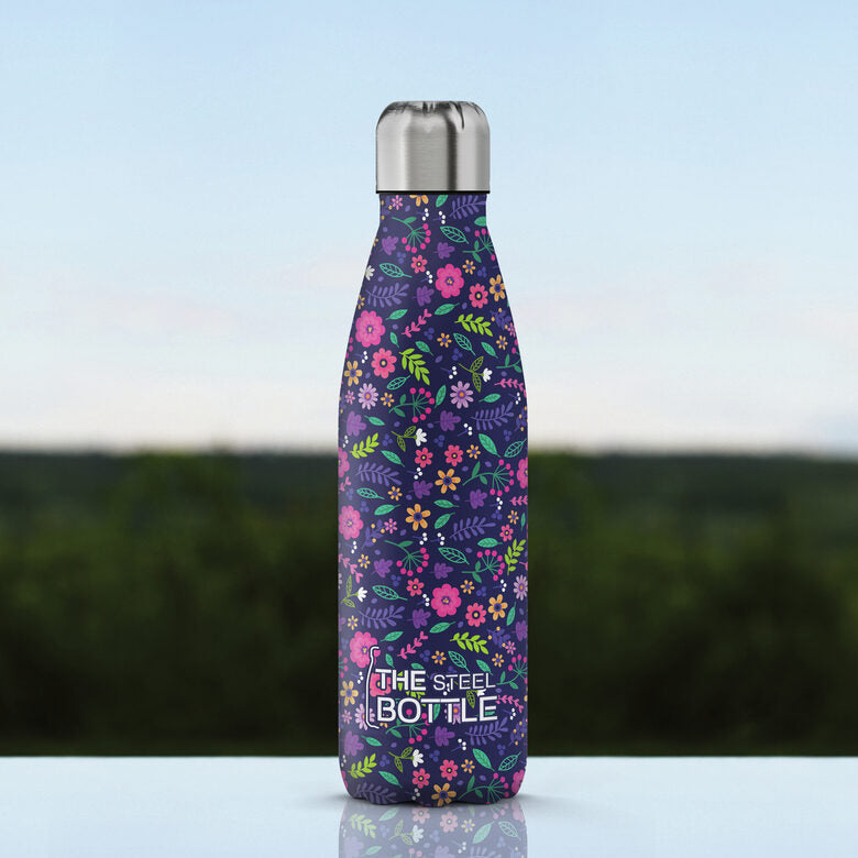 The Steel Bottle Art Series #5 - Cartoon Flowers