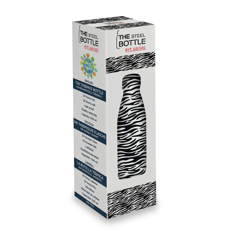 The Steel Bottle Art Series #4 - Zebra