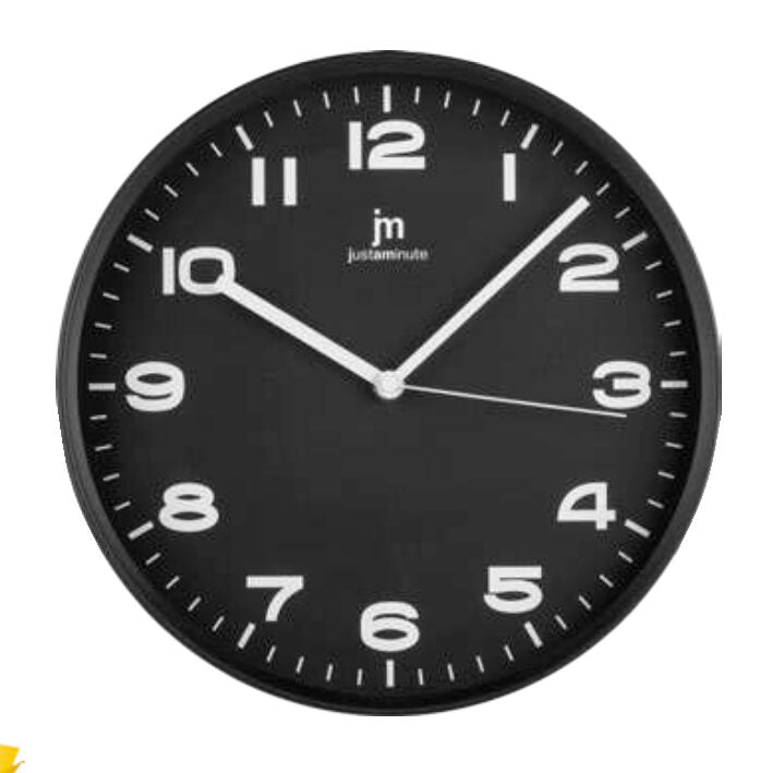 Lowell Justaminute 00875N orologio da parete Orologio da parete in quarzo Cerchio Nero