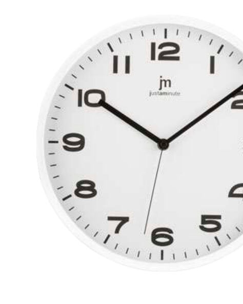 Lowell Justaminute 00875B orologio da parete Orologio da parete in quarzo Cerchio Bianco
